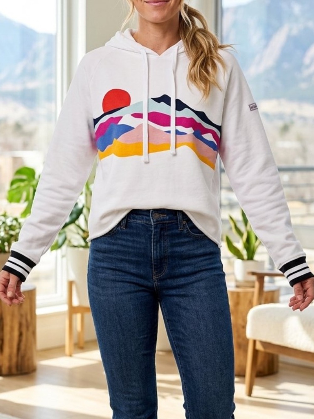 Krimson Klover Julia Sunrise Graphic Hoodie XL
